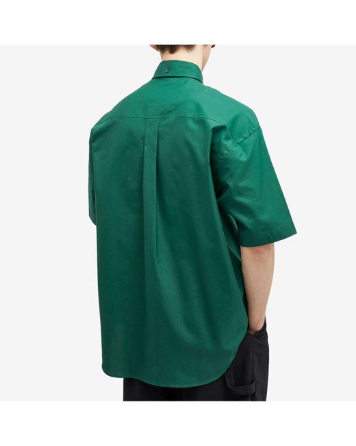 Burberry Green Ekd Logo Short Sleeve Shirt for men