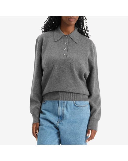 Rohe Gray Sculptural Polo