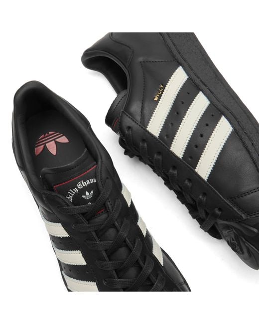Adidas Black X Willy Chavarria Superstar Sneaker for men