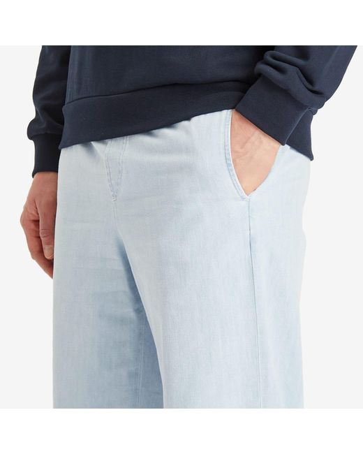 A.P.C. Blue Vincent Denim Drawstring Trousers for men
