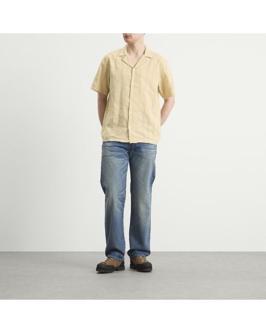 Forét Natural Peer Jacquard Stripe Vacation Shirt for men