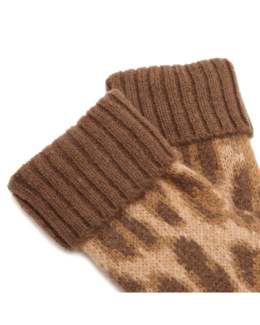 Damson Madder Brown Fluffy Mittens