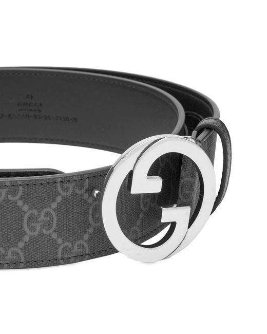 Gucci Black G Logo Blondie Monogram Belt for men