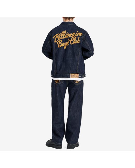 BBCICECREAM Blue Script Logo Denim Jacket for men