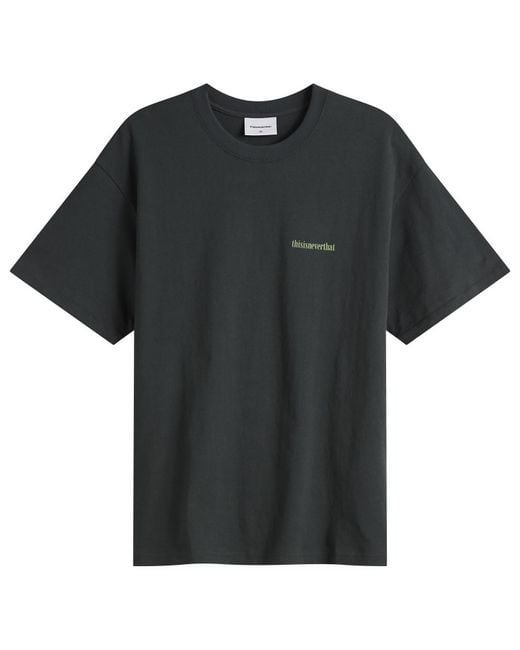 Thisisneverthat Black Giraffe T-Shirt for men