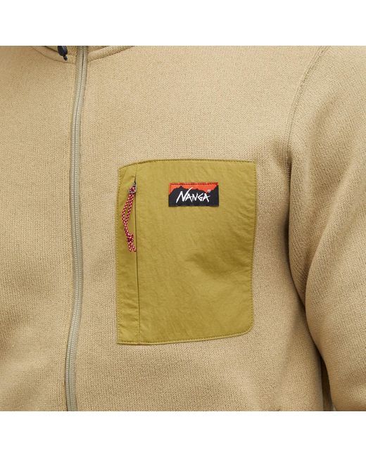 NANGA Natural Polartec Fleece Zip Jacket for men