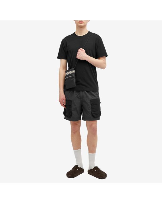 Folk Black Prism Cargo Shorts for men