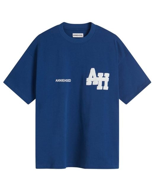 Annie Hood Blue College T-Shirt for men