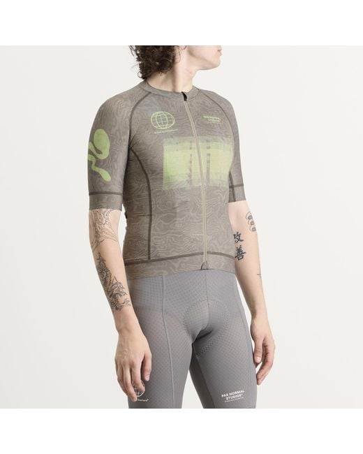 Pas Normal Studios Gray Mechanism Rtn Logo Jersey for men