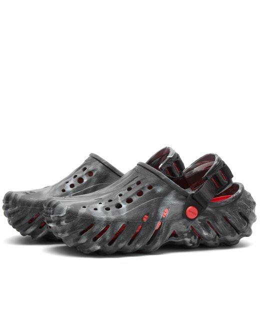 CROCSTM Black Echo Marbled Clog