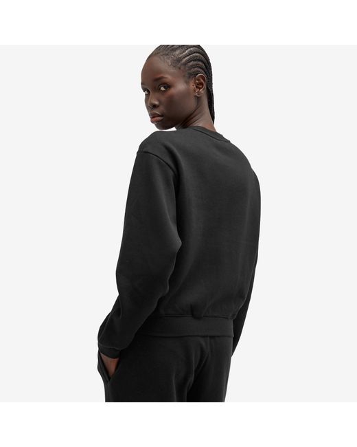 Skims Black Cotton Fleece Classic Crew Sweat