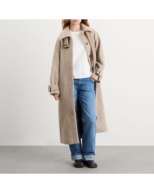 Damson Madder Natural Jude Wool Coat