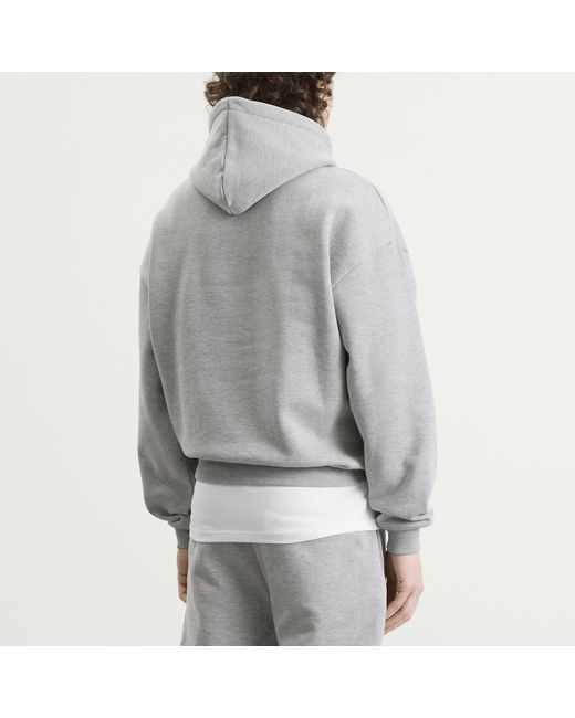 Annie Hood Gray Mini Logo Hoodie for men