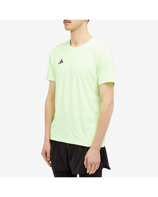 Adidas Originals Green Adidas Adizero Running T-Shirt for men