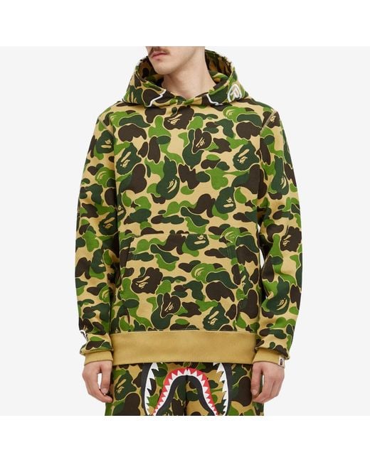 A Bathing Ape Green Abc Camo 2Nd Ape Pullover Hoodie for men