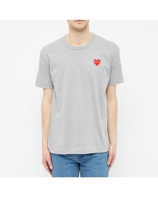 comme des garcons play colour series logo tee