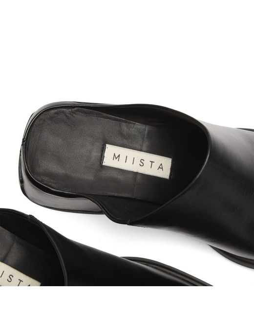 Miista Black Amoy Mules