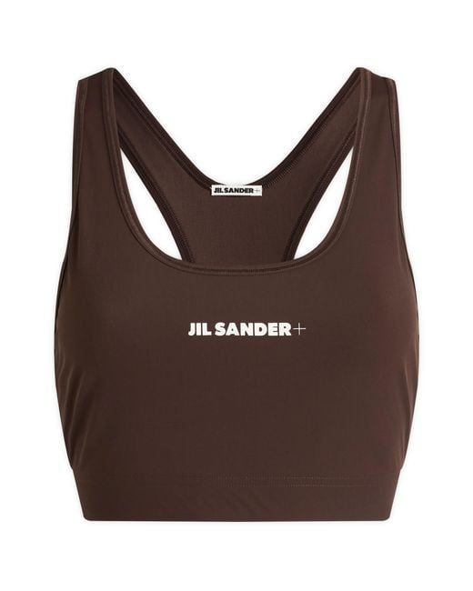 Jil Sander Brown Crop Top