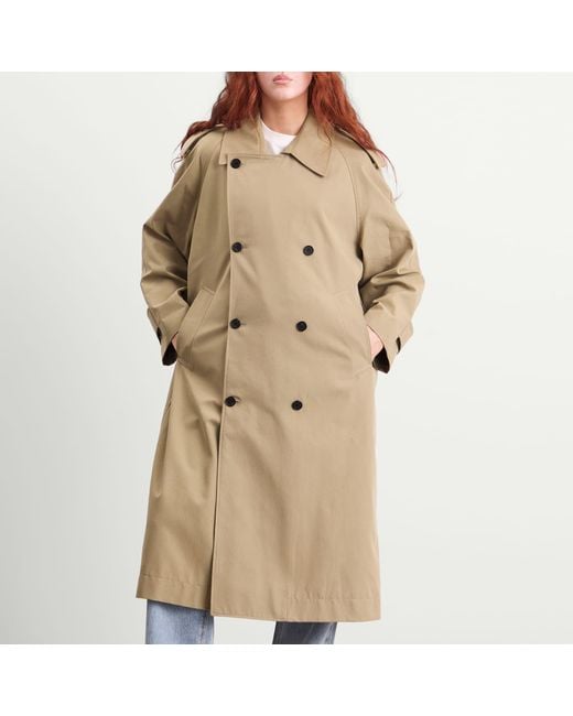 DUNST Natural Oversized Trench Coat