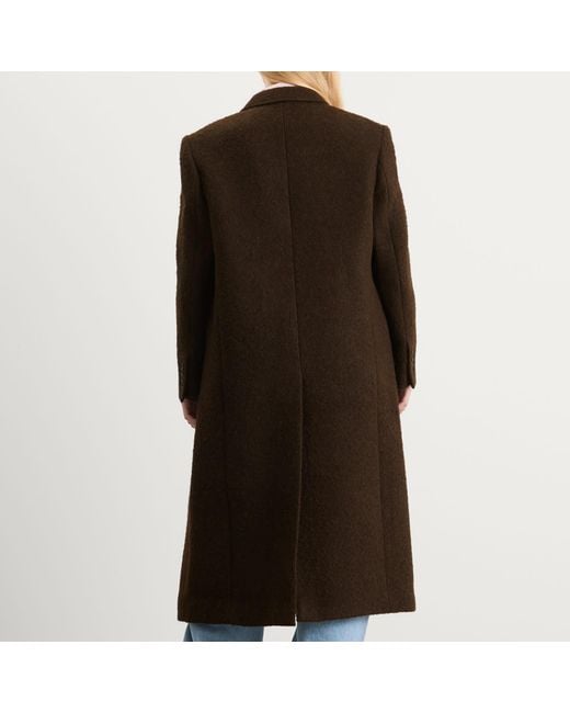 DUNST Brown Wool Boucle Coat