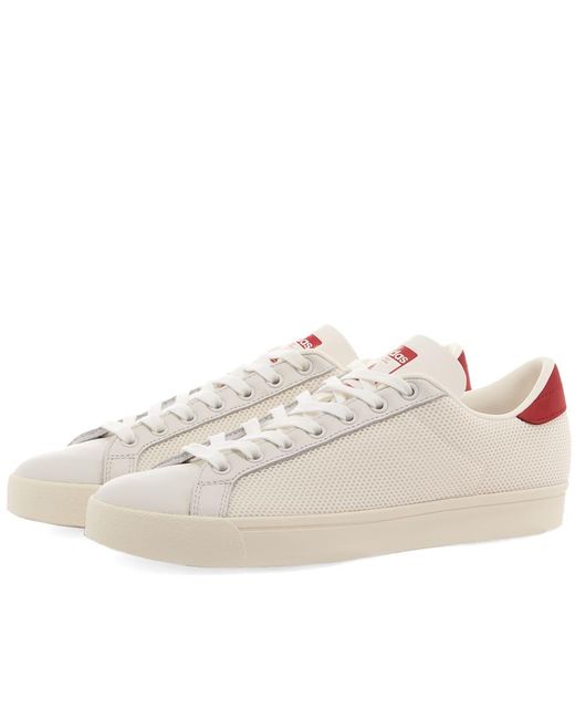 adidas Leather Rod Laver Vintage Og Sneakers in Crystal White/Red ...