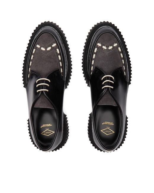 Adieu Black X Undercover Type 195 Leather Derby for men