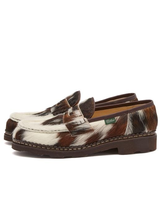 Paraboot Brown Orsay Vache Penny Loafer