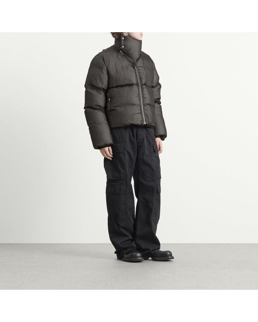 Rick Owens Black Ripstop Turtle Jacket for men