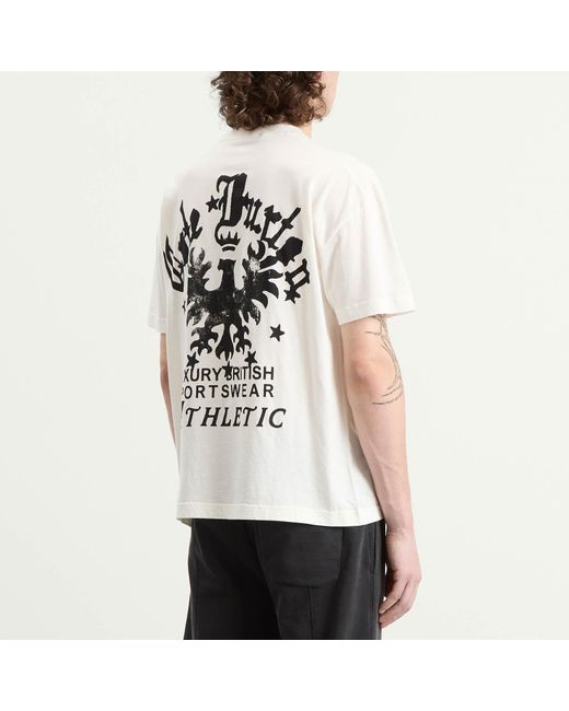 Cole Buxton White Vulture Emblem T-Shirt for men