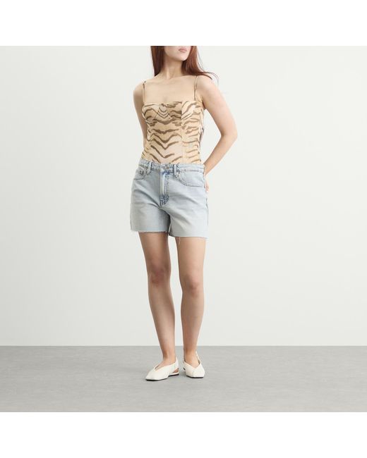 GOOD AMERICAN Blue Good Everyday Shorts