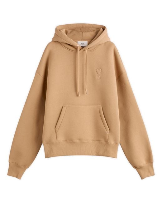 AMI Natural Brushed Fleece Hoodie Big Adc for men