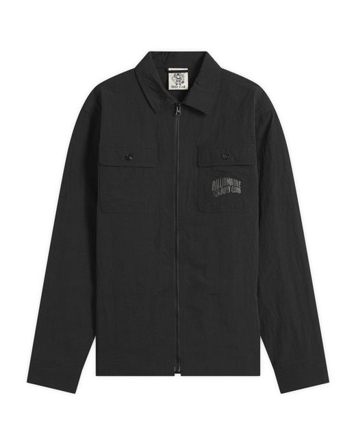 BBCICECREAM Black Arch Logo Nylon Overshirt for men
