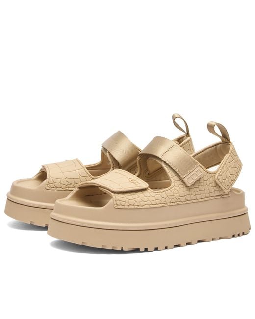 Ugg Natural Goldenglow Embossed Sandal