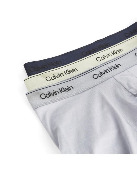Calvin Klein Gray Icon Cotton Stretch Shine Boxer Brief for men