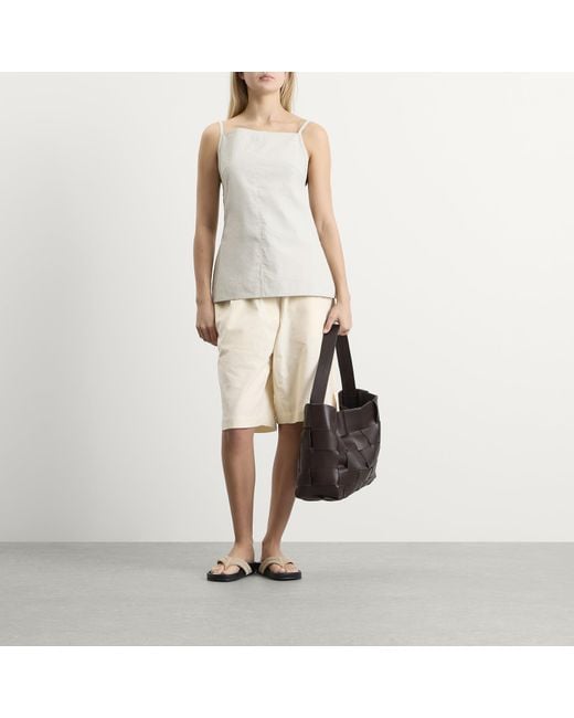 St. Agni Black Woven Large Tote