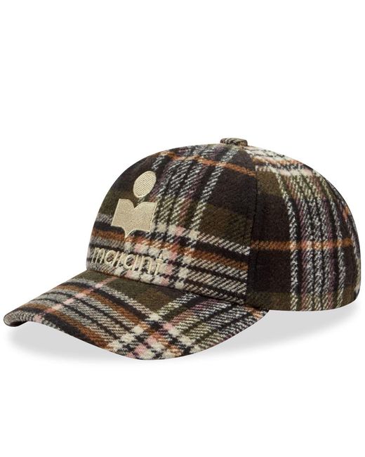 Isabel Marant Tyronh Check Bucket Hat in Brown for Men | Lyst