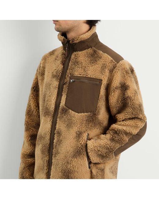 Corridor NYC Brown Oak Zip Fleece for men