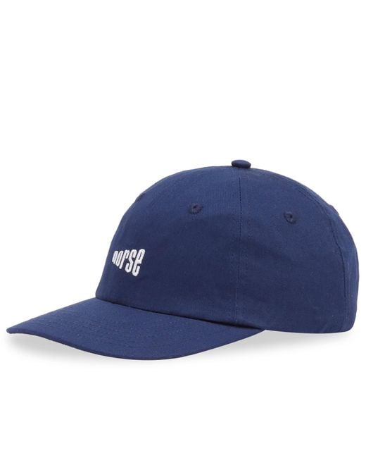 Norse Projects Blue Norse Twill Cap for men