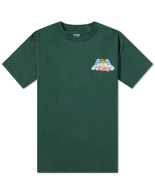 Obey Green Heaven Angel T-Shirt for men