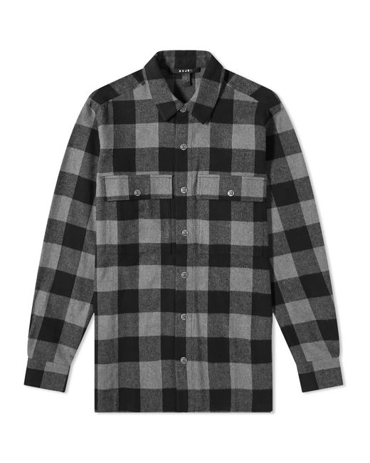 Ksubi Generator Flannel Shirt in Black Grey (Gray) for Men | Lyst