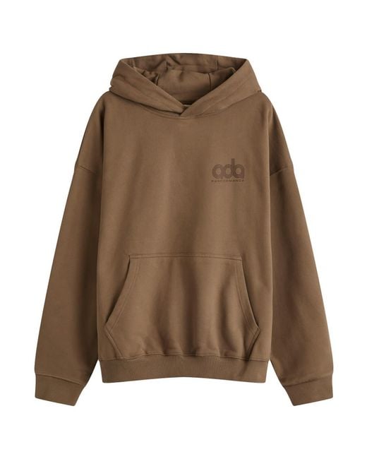 ADANOLA Brown Performance Oversized Hoodie