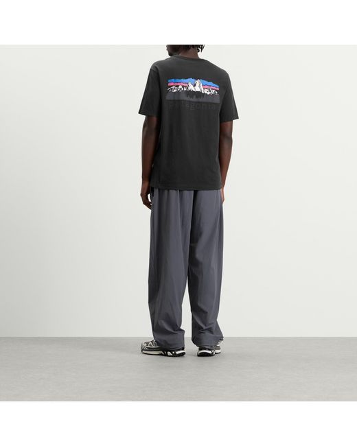Patagonia Black Fitz Roy Foothills T-Shirt for men