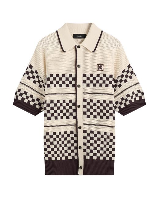 Amiri Natural Shirt With Logo for men
