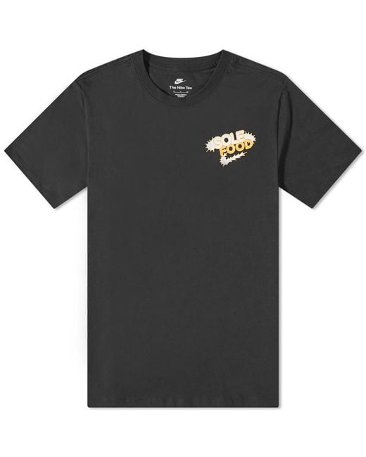 Nike Cotton Burger Sneaker Back Print T-shirt in Black for Men - Lyst