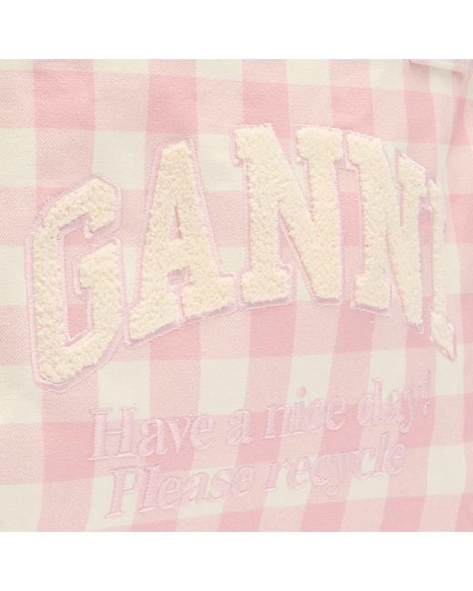 Ganni Pink Large Easy Shopper