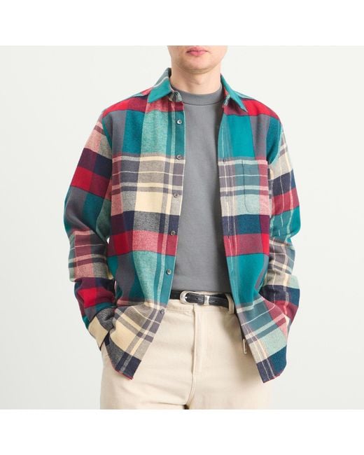 Portuguese Flannel Multicolor Tintor Flannel Check Shirt for men