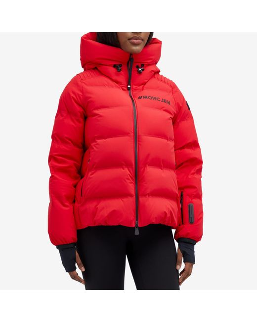 3 MONCLER GRENOBLE Red Suisses Heavy Jacket