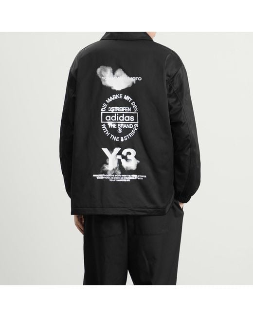 Y-3 Black Coach Jacket for men