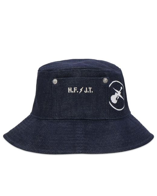 A.P.C. Blue Frgmt. Rain Bucket Hat for men