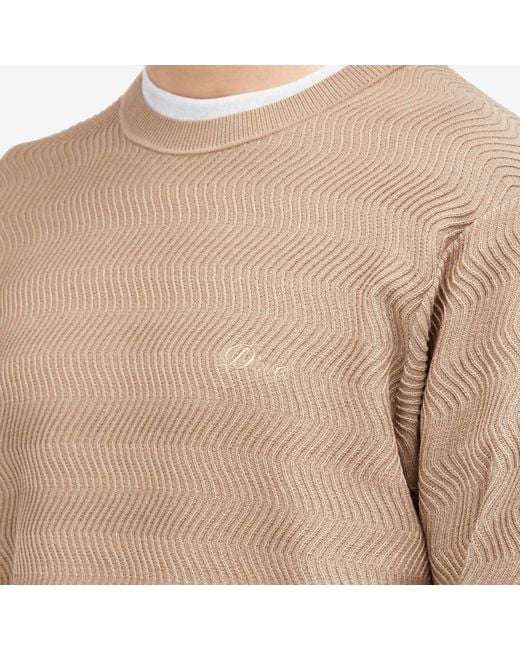 Dime Wave Cable Knit Jumper in Brown for Men | Lyst Canada